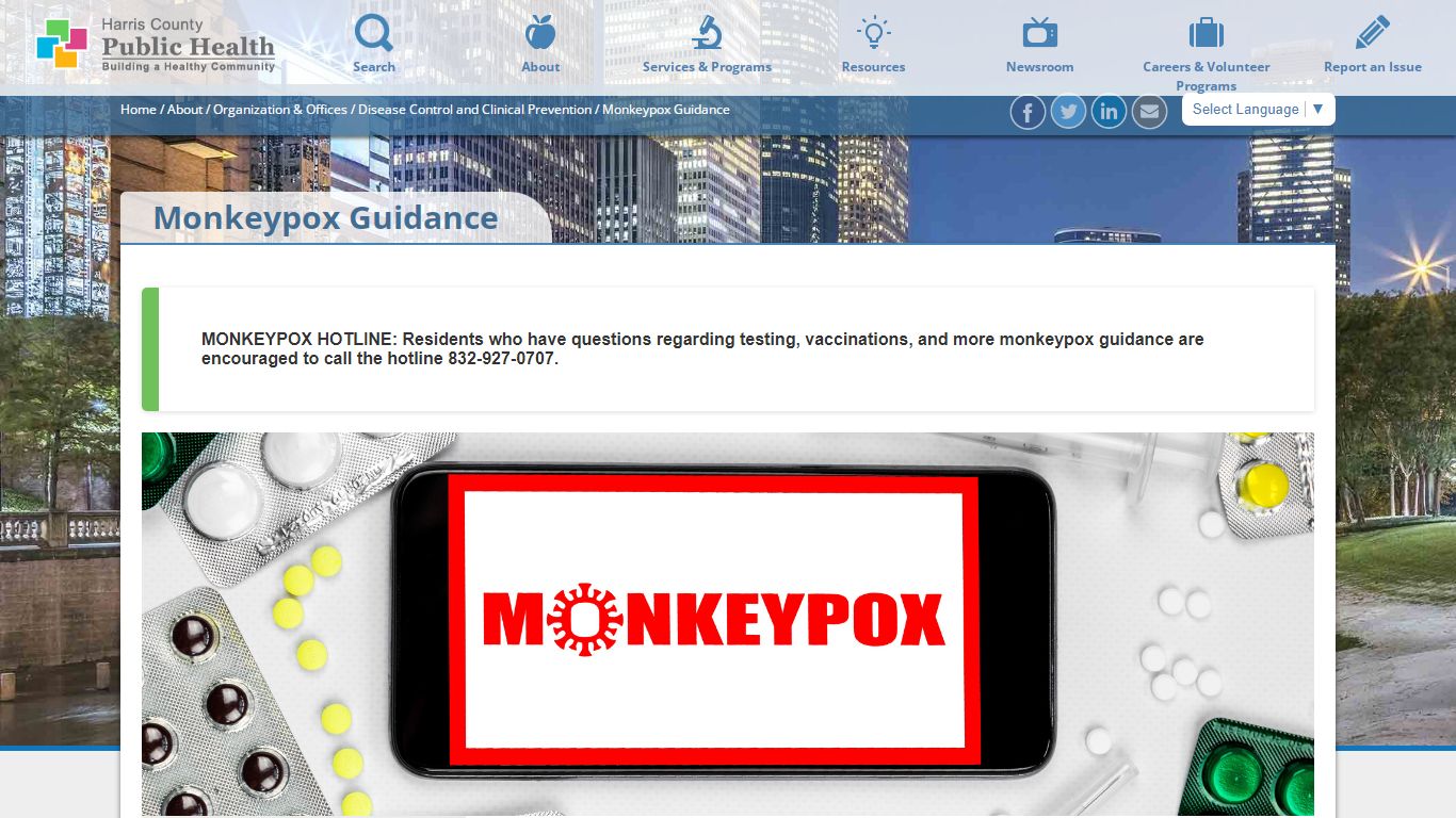 Monkeypox Guidance - Harris County, Texas